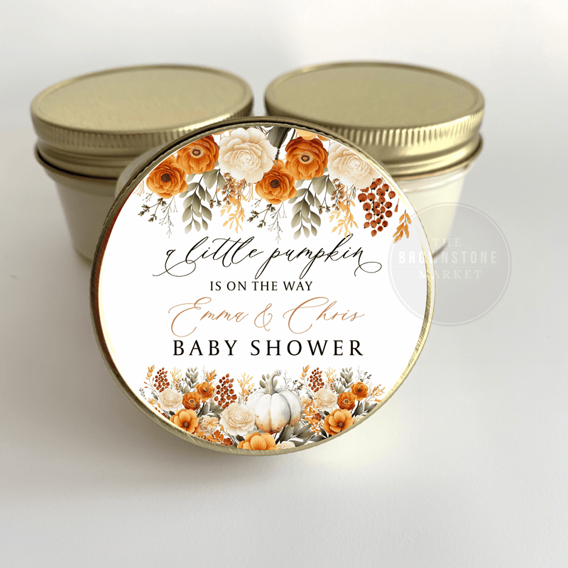 A Little Pumpkin is on the way - Baby Shower Favors